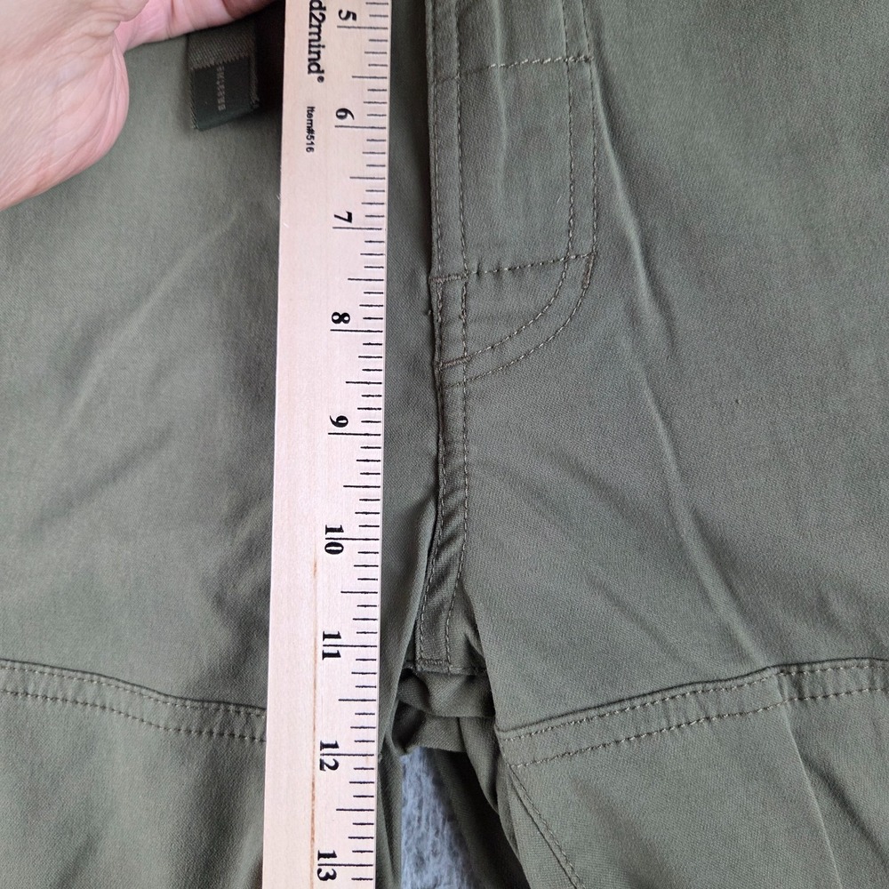 Prana Zion Convertible Cargo Hiking Pants Mens 38x32 Green Stretch Zip Off - Picture 5 of 13